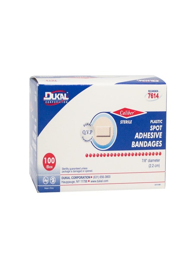 Dukal Plastic Adhesive Bandages 7/8" Spot (Box of 100) - Image 4